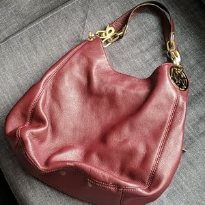 Michael Kors Fulton Large Plum Shoulder Handbag